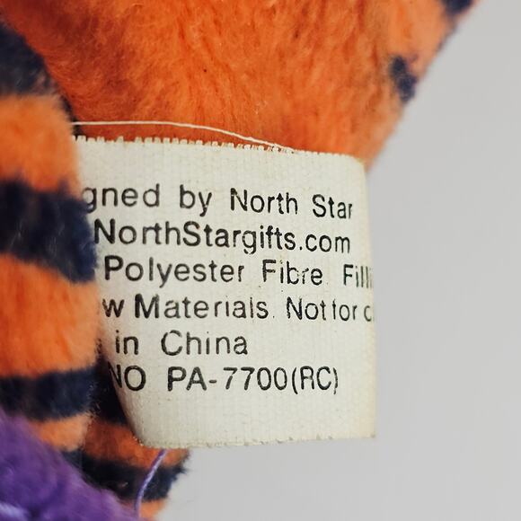Vintage Clemson Tiger Mascot Soft Plush Doll Toy Stuffed Animal 9" - Picture 3 of 6